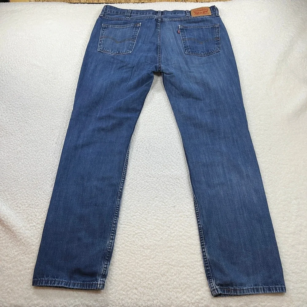 Levi's Jeans Mens 38x34 Blue 514 Straight Fit Denim Stretch Casual 00514-0308